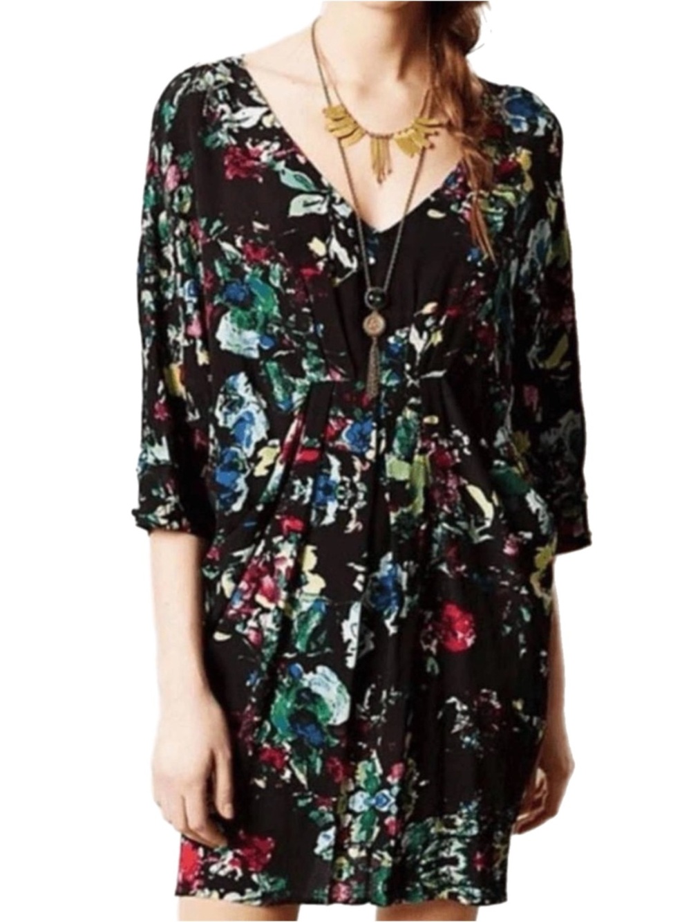 Anthropologie Maeve Petal Palette Tunic Small